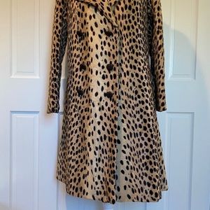 Vintage preowned faux leopard coat.